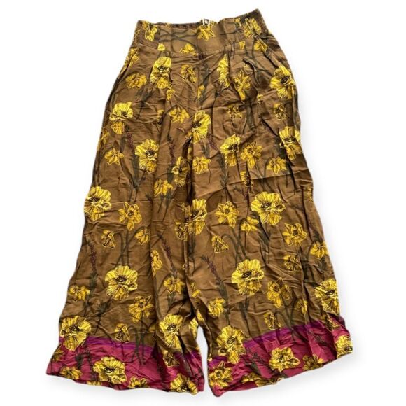 Anthropologie Maeve Terrace Floral Pants size 14 000100 - Picture 5 of 10
